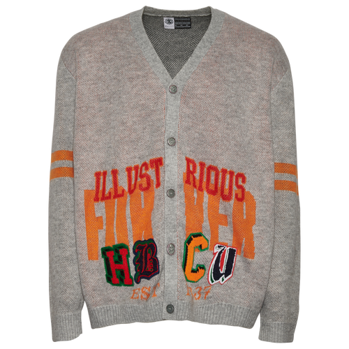 MENS - For The Fan Illustrated HBCU Cardigan - Gray/Multi