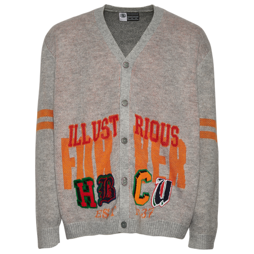 Shop For The Fan Mens  Illustrated Hbcu Cardigan In Gray/multi