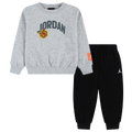 Jordan Dynasty Fleece Crew Set - Jordan Grey/Black