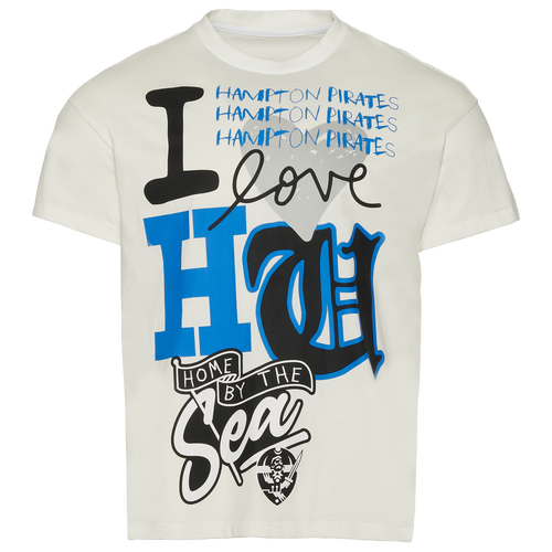 

For The Fan Mens For The Fan I Heart Hampton T-Shirt - Mens White/Multi Size XXL