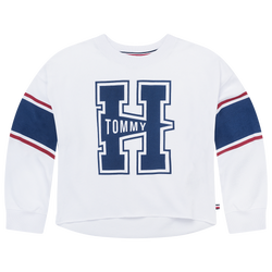 Girls' Grade School - Tommy Hilfiger Big H Crew - White
