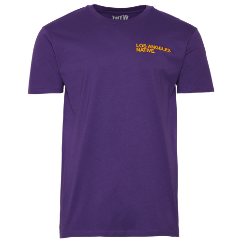 

The Hometown Wave Mens The Hometown Wave Los Angeles Native T-Shirt - Mens Purple/Gold Size M