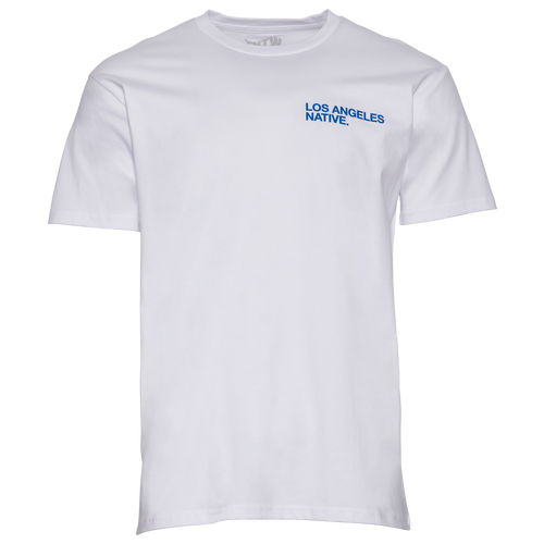 

The Hometown Wave Mens The Hometown Wave Native LA T-Shirt - Mens White/Blue Size S