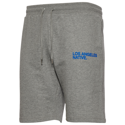 

The Hometown Wave Mens The Hometown Wave Native LA Shorts - Mens Heather Grey/Blue Size L