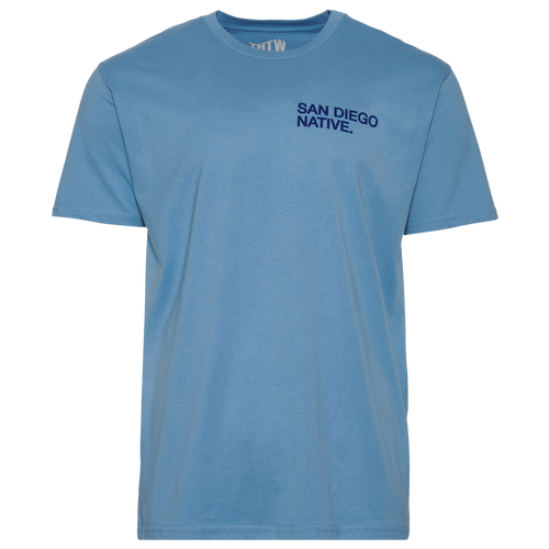 Shop The Hometown Wave Mens  From San Diego T-shirt In Blue/blue