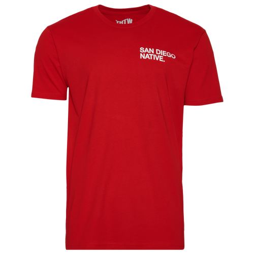 Shop The Hometown Wave Mens  From San Diego T-shirt In Red/white