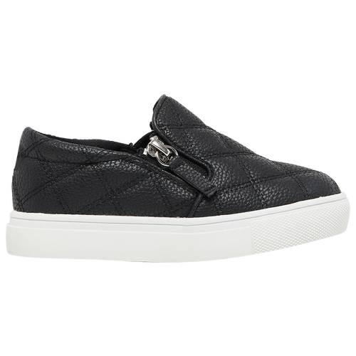 

Girls Steve Madden Steve Madden Glamm Skate Shoes - Girls' Toddler Skate Shoe Black/White Size 10.0