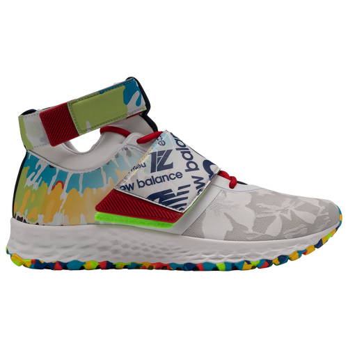 New Balance Lindor Signature Turf - Men's Turf Shoes - White / Red - TLINDWC-D