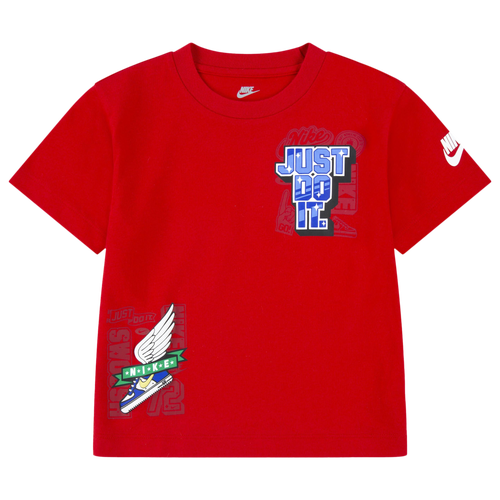 

Nike Boys Nike Step Up Your Game Short Sleeve T-Shirt - Boys' Toddler University Red/Blue Size 4T