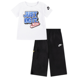 Girls' Toddler - Nike Step Up Your Game S/S T-Shirt and Pants Set - Black/Red