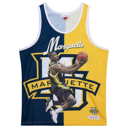 

Mitchell & Ness Mens Dwyane Wade Mitchell & Ness Marquette Tank - Mens Navy/Grey Size S