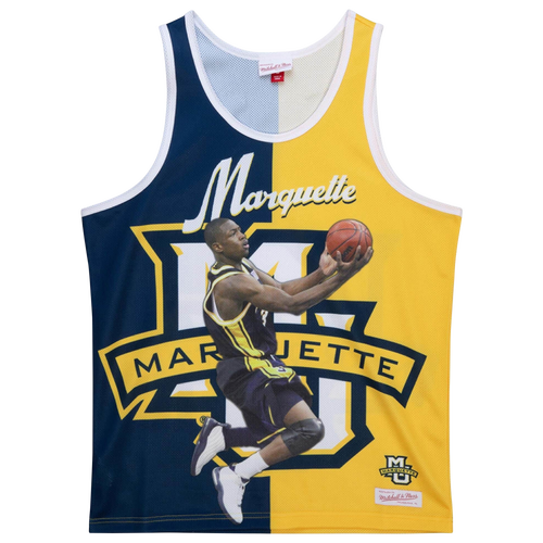 

Mitchell & Ness Mens Dwyane Wade Mitchell & Ness Marquette Tank - Mens Navy/Grey Size M