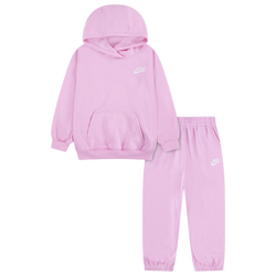 Girls' Preschool - Nike Club Fleece Oversized Set - Pink Rise/Pink