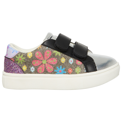 

Girls Steve Madden Steve Madden Roli - Girls' Toddler Skate Shoe Black/Multi Size 06.0