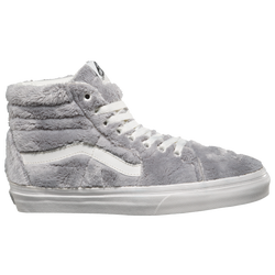 Women's - Vans SK8 Hi Sherpa - Grey/Grey