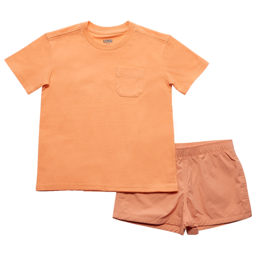 

Boys LCKR LCKR T-Shirt and Shorts Set - Boys' Toddler Orange/Orange Size 4T