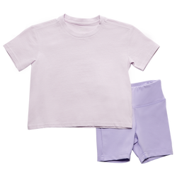 Girls' Toddler - LCKR Bike Shorts T-Shirt Set - Purple/Purple