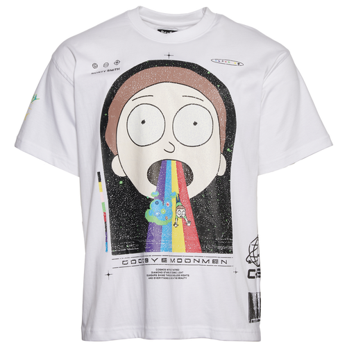 MENS - Graphic Tees Rick & Morty Vomit Tee - White/Multi