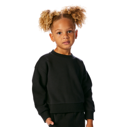 Girls' Toddler - Cozi Dolman Crew + Wide Leg Set - Black/Black