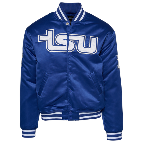 

Campus Remix Mens Campus Remix Tennessee State University Satin Jacket - Mens Royal Blue/White Size S