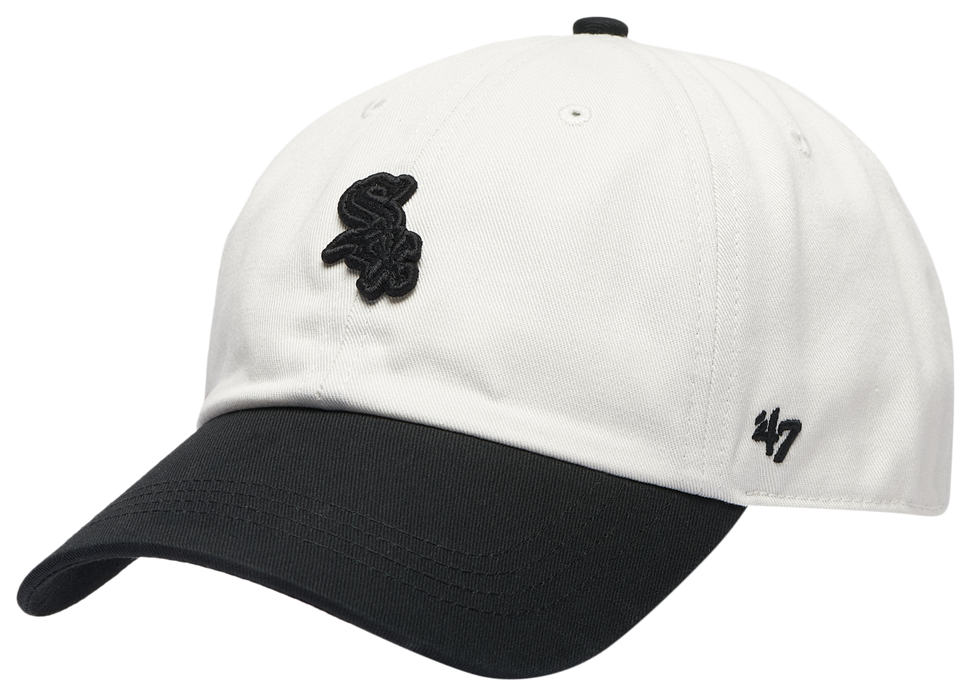 47 Brand White Sox Contemporary 47 Clean Up Cap - Men's | Foot Locker