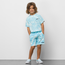 Vans Burst Tie Dye Fleece Shorts - Boys' Preschool Blue/Blue