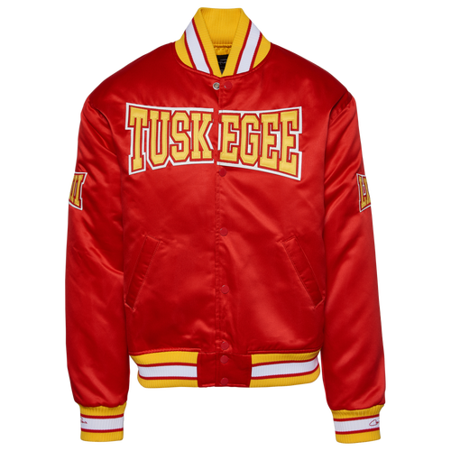 

Campus Remix Mens Campus Remix Tuskegee University Satin Jacket - Mens Red/Gold Size M