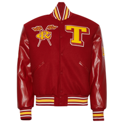 Men's - Campus Remix Tuskegee University Varsity Jacket - Gold/Red