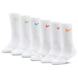 Boys' Grade School - Nike Dri-FIT Performance Basic Crew Socks - Volt/Multi
