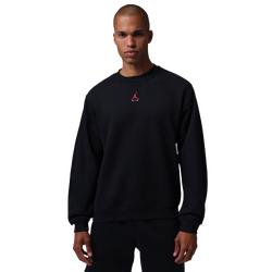 Men's - Jordan Brooklyn St Crew BB - Black/University Red