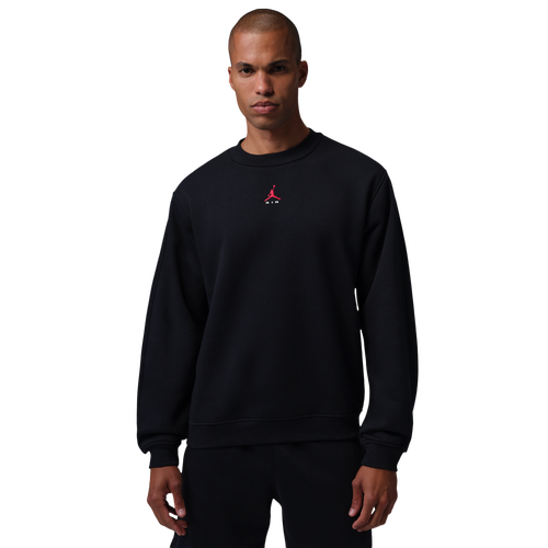 MENS - Jordan Brooklyn St Crew BB - Black/University Red