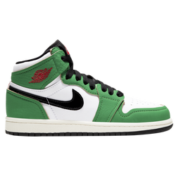 Girls' Preschool - Jordan Retro 1 High OG - Lucky Green/Black/White