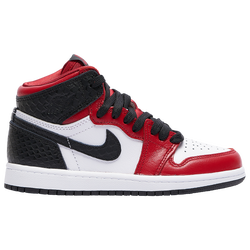 Girls' Preschool - Jordan Retro 1 High OG - University Red/Black/White