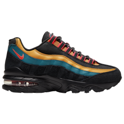 Grade School - Nike Air Max 95 - Black/Laser Crimson/Bright Spruce