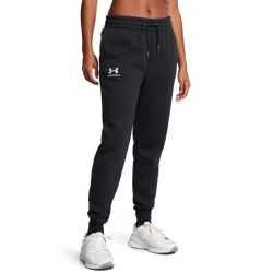 Women's - Under Armour Icon Fleece Jogger - Black/White/Black