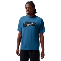 Men's - Jordan Swoosh 85 Short Sleeve Crew - Blue