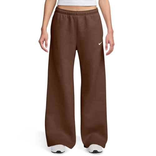  - Nike Studio Fleece Wide Leg Pant - Cacao/Sail