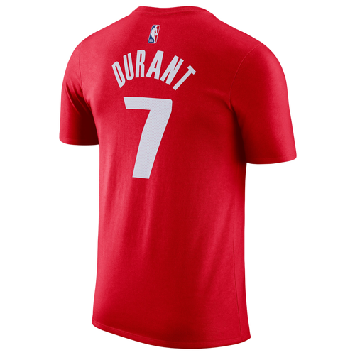 Nike Men's Houston Rockets Kevin Durant #35 Red Icon T-Shirt, Medium, Black