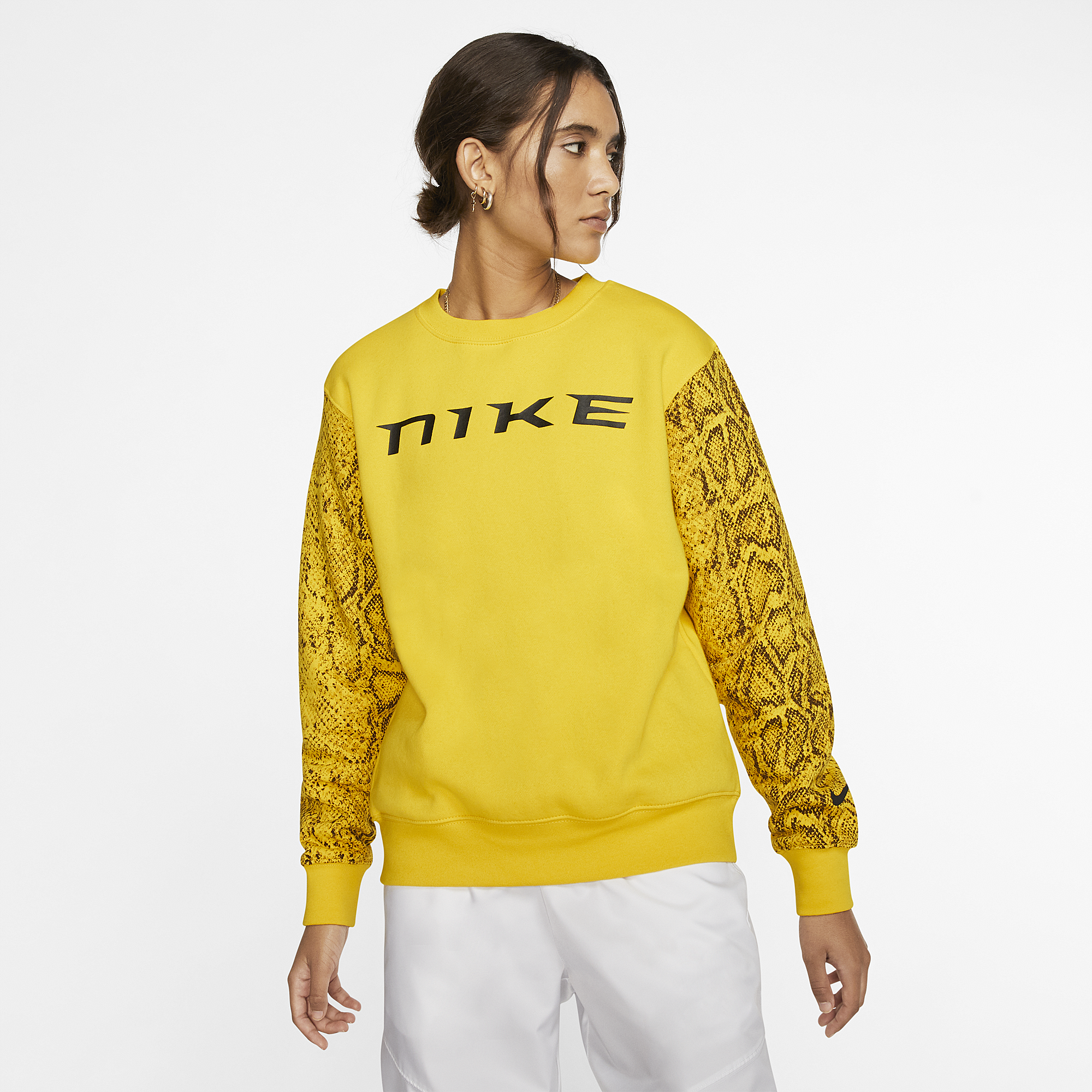 yellow nike jumper womens