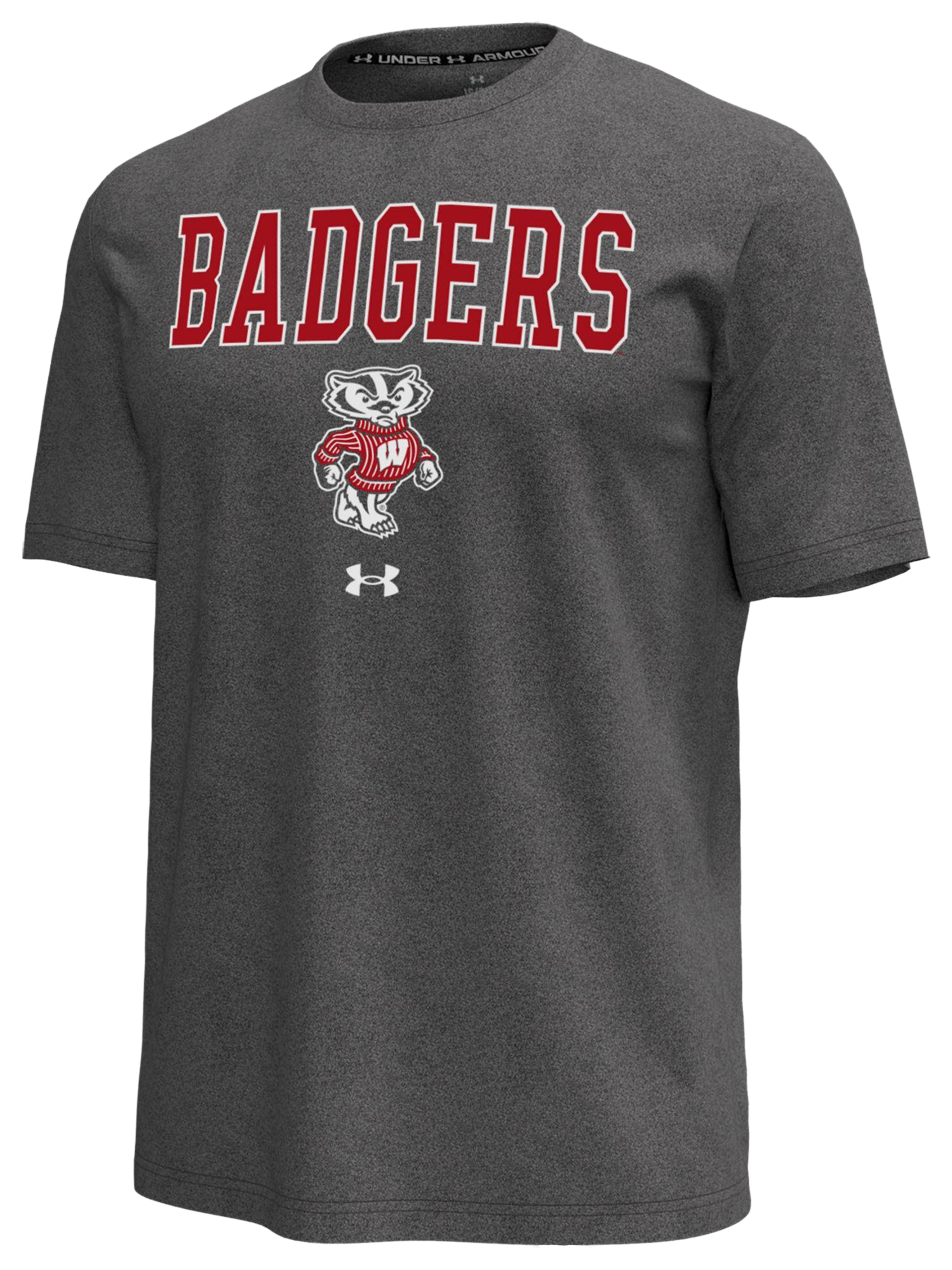 Under Armour Wisconsin Arch Logo Icon T-Shirt - Men's