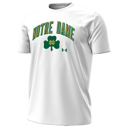 Men's - Under Armour Notre Dame Arch Logo Performance SS T-Shirt - White