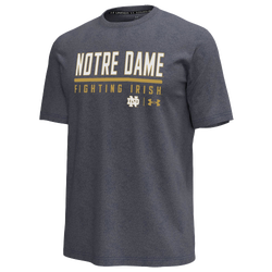 Men's - Under Armour Notre Dame Wordmark Icon T-Shirt - Navy