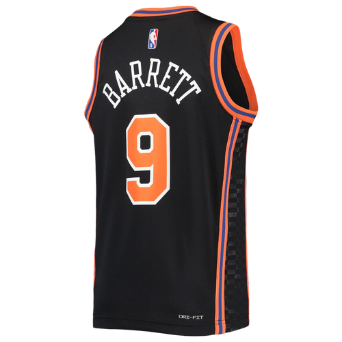 

Nike Boys Rj Barrett Nike Knicks City Edition Swingman Jersey - Boys' Grade School Black/Black Size L