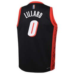 Boys' Grade School - Nike Trail Blazers City Edition Swingman Jersey - Black/Black