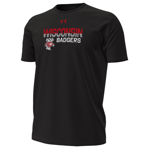 Under Armour Mens Wisconsin Local Performance Short Sleeve T-Shirt - - Black