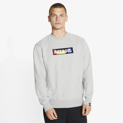Men's - Nike JDI 365 Fleece Crew - Dark Grey Heather