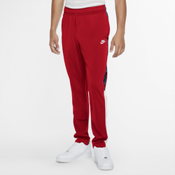 Men's - Nike Club Track Pants - University Red/Obsidian/White