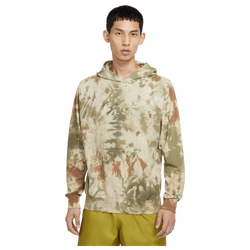 Men's - Nike Dye Pullover Hoodie - Medium Olive/White