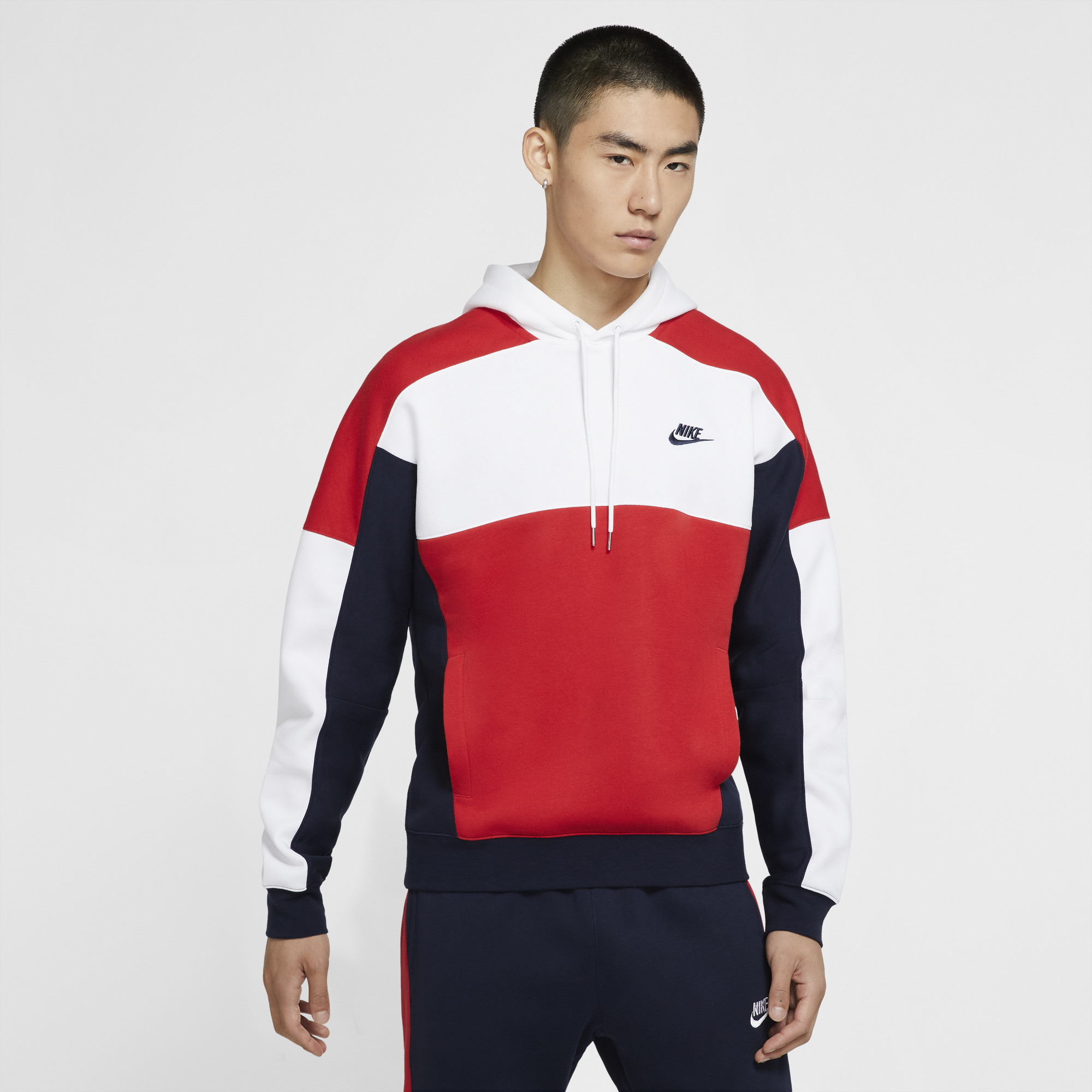 nike colorblock pullover