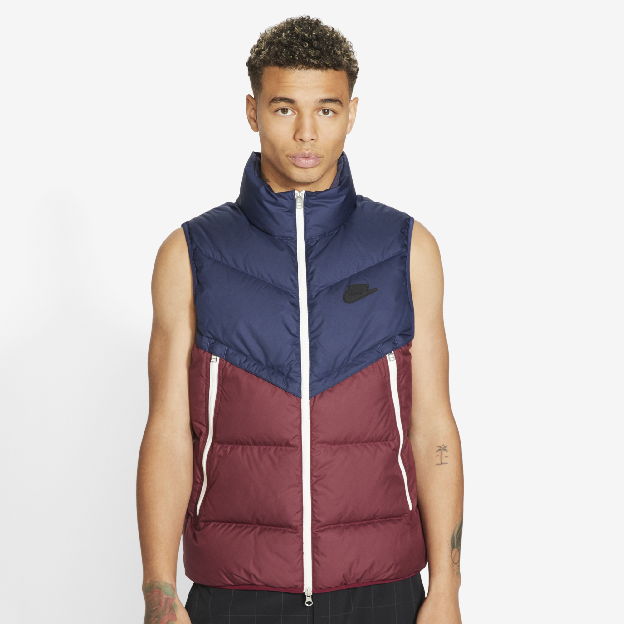 red nike vest mens